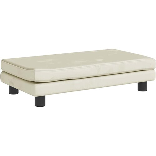  Krevet za pse s produžetkom krem 100 x 50 x 30 cm bar&amp;scaron;unasti Slike
