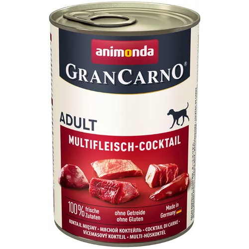 Animonda Varčno pakiranje GranCarno Original Adult 12 x 400 g - Multimesni-koktejl
