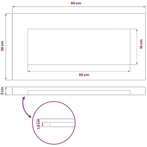  Pravokutni stolni vrh 80 x 30 x 3 cm Pravokutni - Tamno smeđa 90 x 55 x 3 5 cm Pravokutno Slike