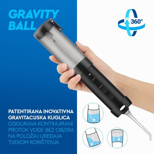 SimpleFloss Slider Black bežični oralni tu&amp;scaron; - crni Slike