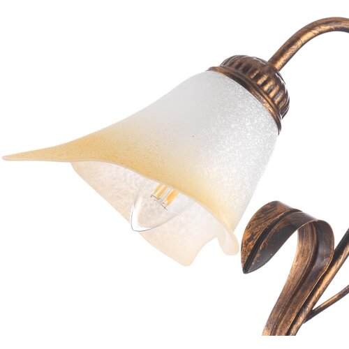  ONLI - Stona lampa LUCREZIA 1xE14/6W/230V bronzana Slike