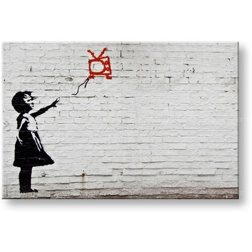  Slika na platnu 1-delna Street ART &amp;ndash; Banksy (moderne stenske) Slike