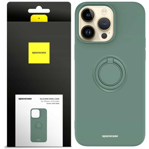 Spacecase SILIKONSKI OVITEK RING ZA IPHONE 14 PRO MAX TEMNO ZELEN, (21963811) Cene