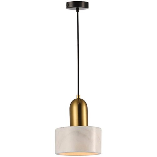  Luster na sajli MARBLE 1xE27/60W/230V zlatna/bela/mramorni dekor Slike