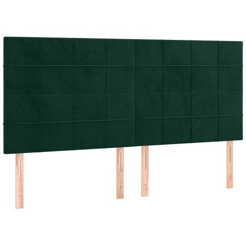  Uzglavlje tamnozeleno 160x5x118/128 cm bar&amp;scaron;unasto Slike
