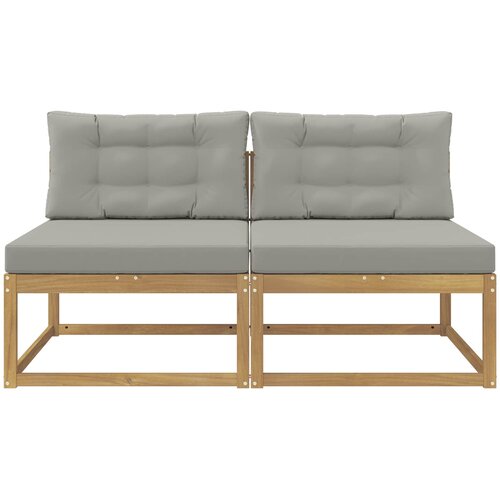  2 Komad Srednja sofa za van Poliester Bijela Slike