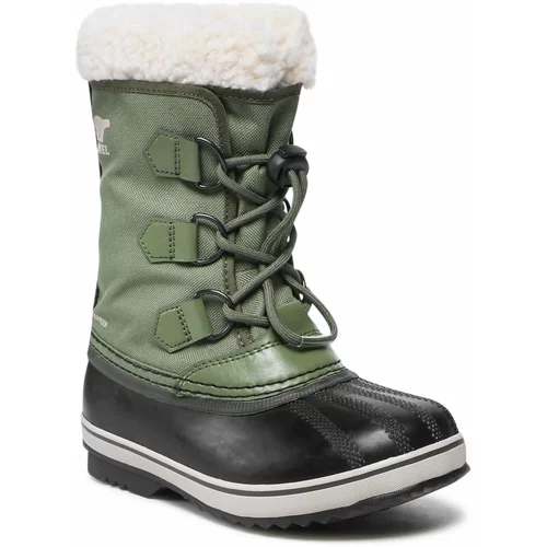 Sorel YOUTH PAC NYLON WP Dječja zimska obuća, tamno zelena, veličina 40