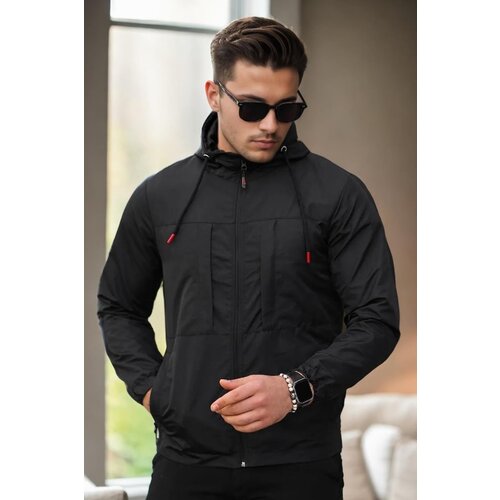 Dewberry 40788 Mens Seasonal Coat-BLACK Slike