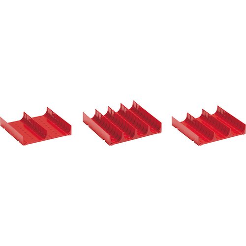 LISTA Razdelilnik predalov, koritast vstavek 150 x 150 mm (9 x 9 E), DE = 6 kosov, 2 koriti s Ø 70 mm Cene