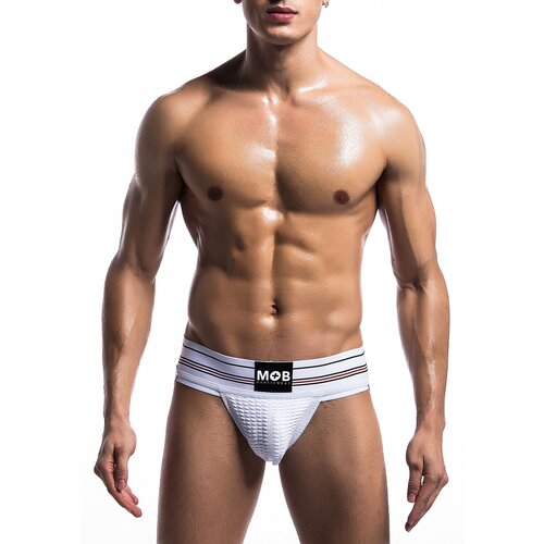 MOB Fetish Classic Wide Jockstrap White L Slike