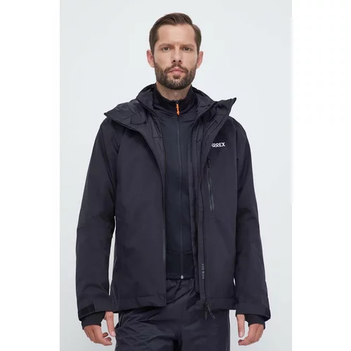 adidas Terrex Športna jakna Xperior RAIN.RDY črna barva