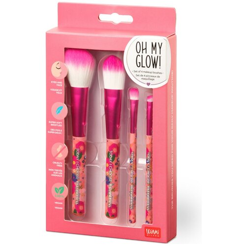 Legami čopič za ličenje set 4v1 oh my glow flowers Cene