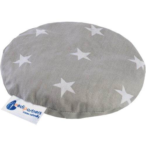 Medi Partners Children's cherry seed thermofor - White stars on gray Cene