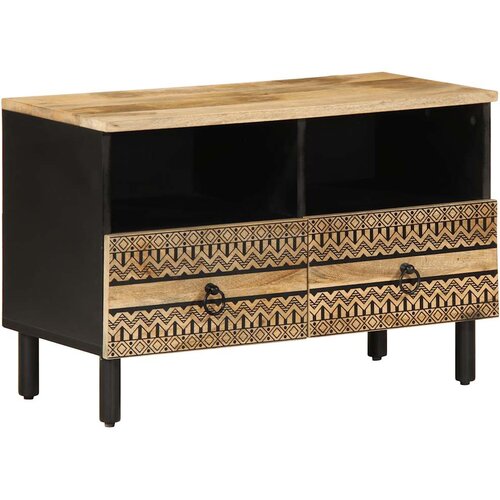 TV ormarić crni 70x33,5x46 cm Puno grubo drvo Mango Cene