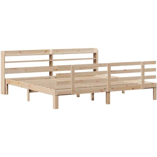  okvir kreveta s uzglavljem 180 x 200 cm masivna borovina Slike
