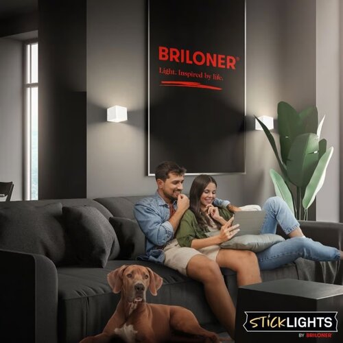 BRILONER 3879016 - led punjiva zidna svetiljka sa senzorom borra LED/1,5W/5V 3600 mah bela Slike