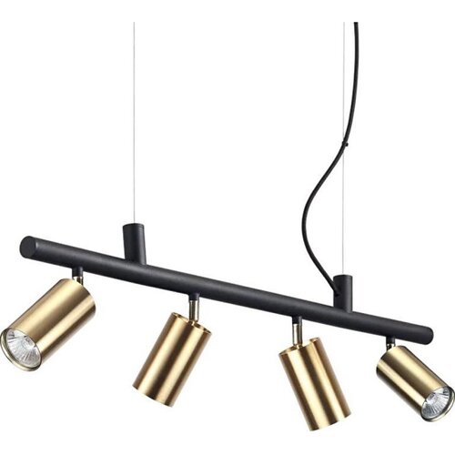 Ideal Lux led luster na sajli dynamite 4xGU10/7W/230V cri 90 crna/mesing Slike