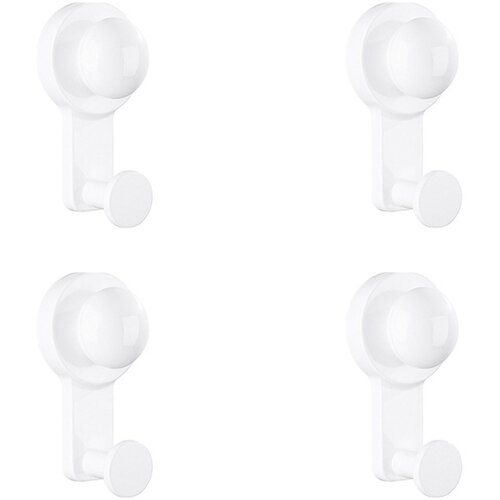 INF Set 4 belih sesalnih kavljev iz nerjavečega jekla, brez vrtanja White, (5000296426) Cene