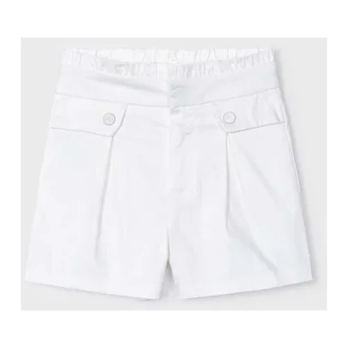 Mayoral Otroške kratke hlače bela barva