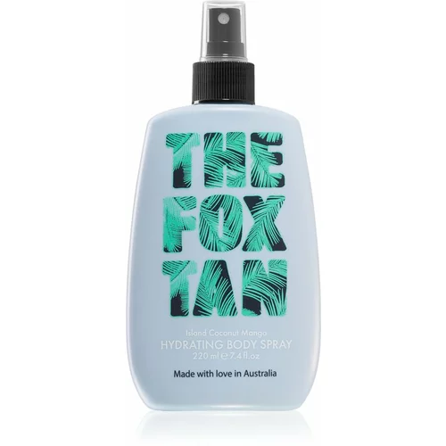 The Fox Tan Hydration Island Coconut Mango osvježavajući sprej za tijelo za tijelo i lice 220 ml