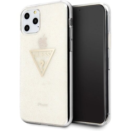 Guess TRDI OVITEK Z BLEŠČICAMI TRIKOTNIK ZA IPHONE 11 PRO ZLAT OVITEK, (21833675) Cene