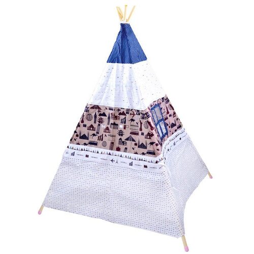  Indijanski &amp;scaron;ator Teepee rozo-plavo-bijeli Slike