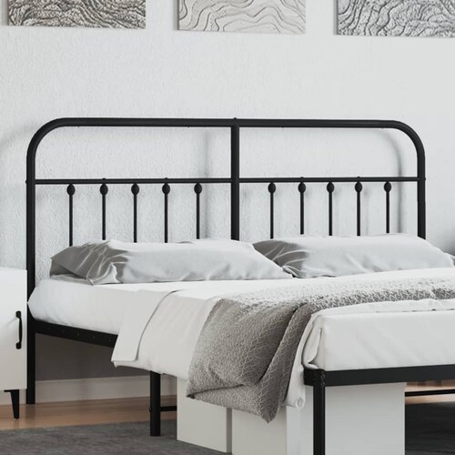 vidaXL Metalno uzglavlje crno 180 cm Cijene