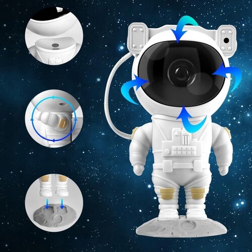  LED RGB projektor LED/5W/5V astronaut + daljinski upravljač Slike