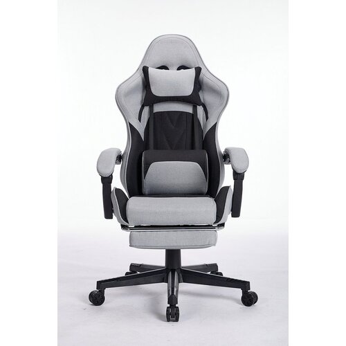 Eplaygame Gejmerska stolica HC-4095 FABRIC BG siva crna štof Cene