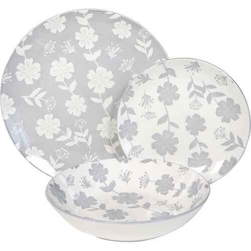 Sigma Porcelan servis 18/1 (sivi/cvetić) HAR18-A2-GR Cene