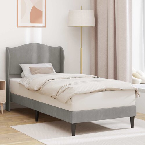  Krevetna konstrukcija Svjetlosiva 100 x 200 cm Bar&scaron;un Cijene