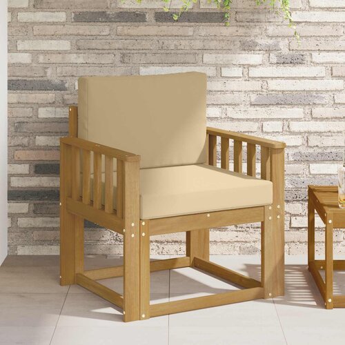  2 Komad Set vanjskih sofa Poliester Bijela i Bež Cene