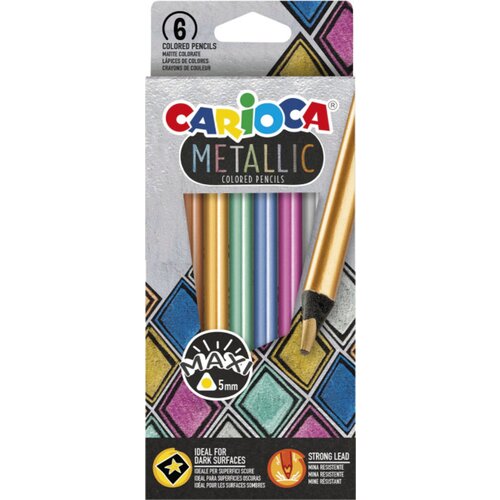 Carioca Metallic Maxi trokutasti set od 6 bojica - Cijene
