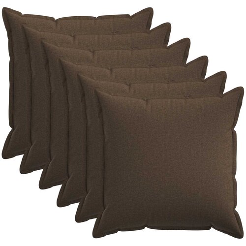  Presvlaka za jastuk 6 pcs HOUTEN Sivosmeđa 80 x 80 cm Cijene