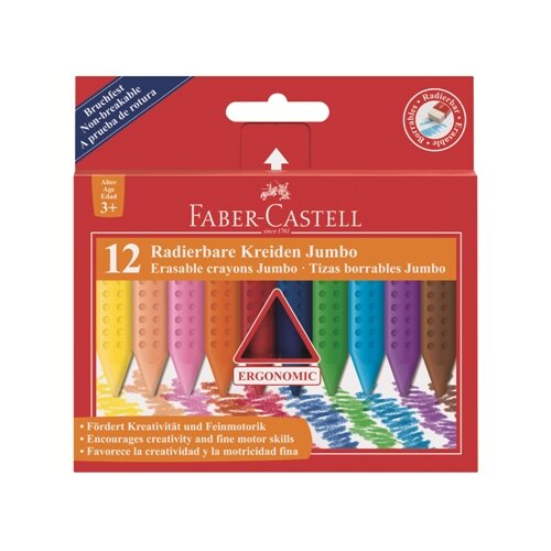 Voštanih pastela Grip Jumbo Plastic Colour- 12 boja Slike