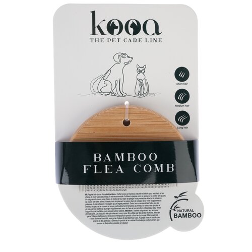kooa češalj protiv buha od bambusa - D 10 x Š 6,7 x V 1 cm Cijene
