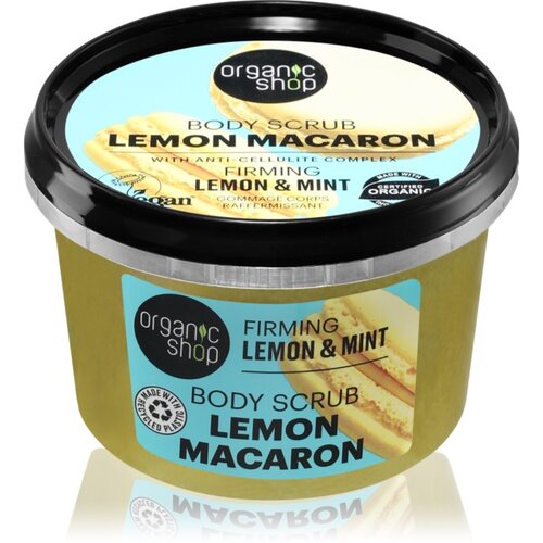 Organic Shop Lemon Macaron učvrstitveni piling za telo 250 ml Slike