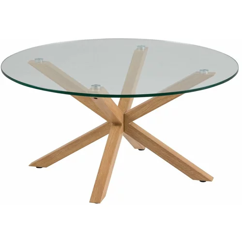 Actona Kavna mizica s steklenim vrhom Heaven, ⌀ 82 cm