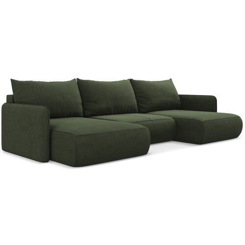Makamii zelena raztegljiva/s prostorom za shranjevanje kotna sedežna garnitura nanea &amp;ndash; Slike