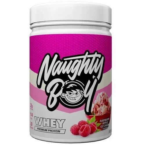 Naughty Boy Whey Protein Premium Malina-Ice Cream, 900g Slike