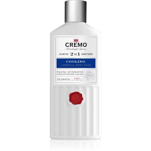 Cremo Citrus & Mint Leaf 2in1 Cooling Shampoo spodbujajoči in osvežilni šampon 2 v 1 za moške 473 ml Cene