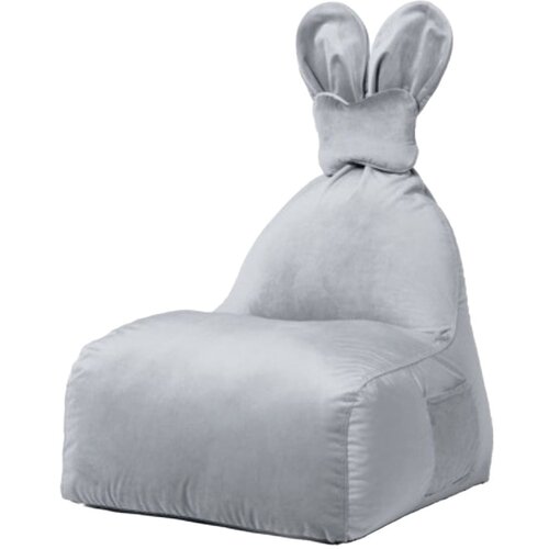 The Brooklyn Kids Svetlo siva otroška vreča za sedenje Funny Bunny – Cene