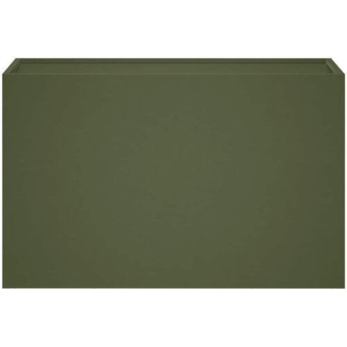  Vrtna saksija Maslinastozelena 80 x 30 x 50 cm Čelična vrata Slike
