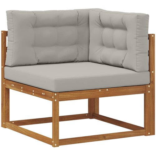  Set vanjskih sofa 6 kom. Prirodna i Svjetlosiva Slike