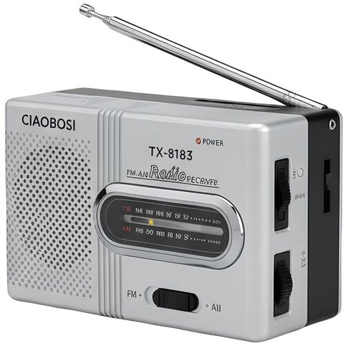 AVIZAR Mini žepni radio FM in AM pasov s stabilno teleskopsko anteno, Siva, (5000250440) Cene