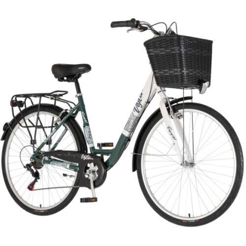 Visitor Bicikl fashion bloom 28" alu 19" v-brake 6 brzina 155-178cm (s/m) zeleno beli Cene