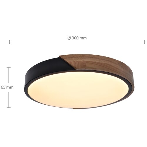  Brilagi - LED plafonsko svetlo PILANA LED/24W/230V, hrast, prečnik 30 cm Slike