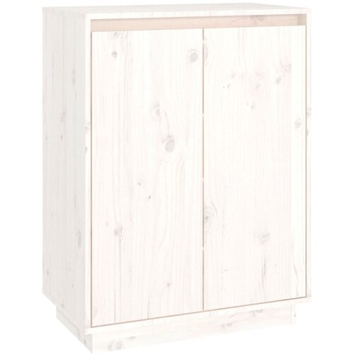 Maison Chic Omarica za obutev - Kopa za čevlje bela 60x35x80 cm trdna borovina, (21777524) Slike