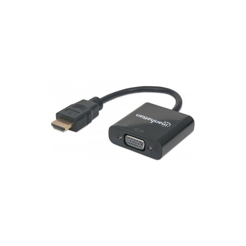 Manhattan HDMI / VGA Adapter [1x Muški konektor HDMI - 1x Ženski konektor VGA] Crna Cijene