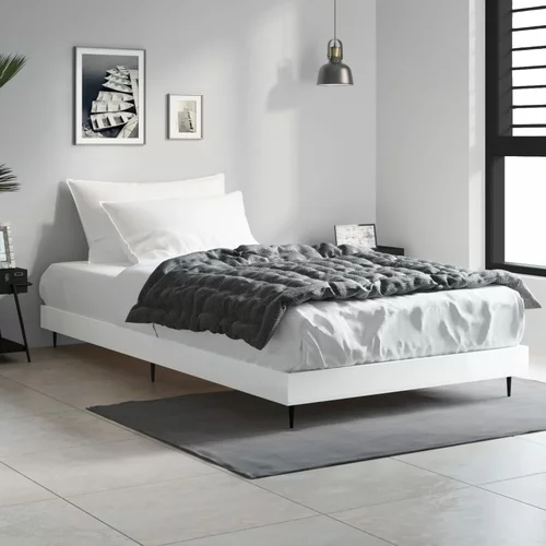  za krevet visoki sjaj bijeli 90x190 cm konstruirano drvo